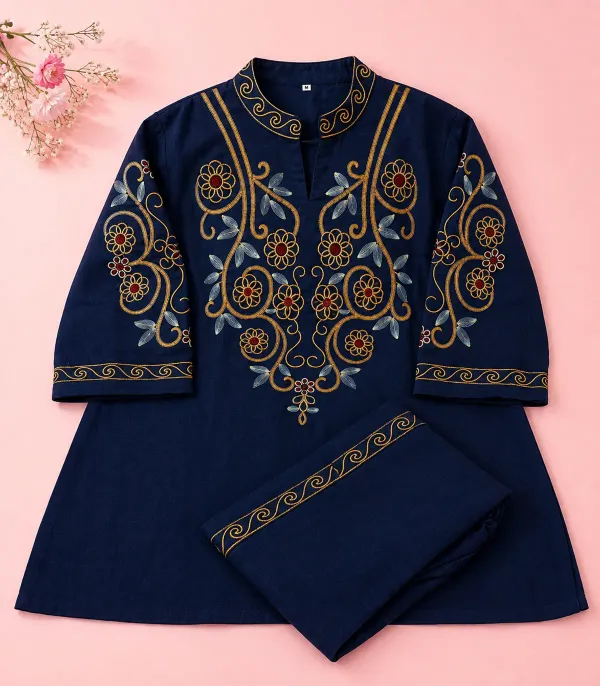 Premium_Cotton_Flex_Co-ord_Set_Top_And_Cotton_Flex_Pant_with_Beautiful_Embroidery_&_Lace