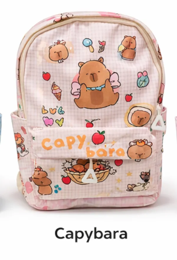 Brown_Polyester_Kids_Character_Backpacks_For_Kids