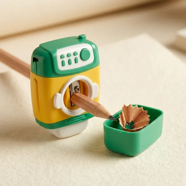 Yellow_Plastic_Toy_Washing_Machine_Pencil_Sharpener_For_Kids_(Pack_Of_2)
