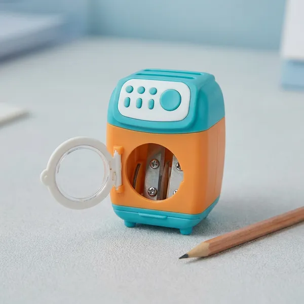 Orange_Plastic_Toy_Washing_Machine_Pencil_Sharpener_For_Kids__(Pack_Of_2)
