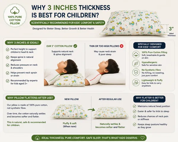 Prospera_Dream_Soft_3-inch_Kids_Cotton_Pillow