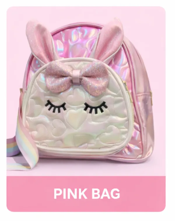 Pink_Polyester_Cute_Iridescent_Bunny_Bag_For_Kids
