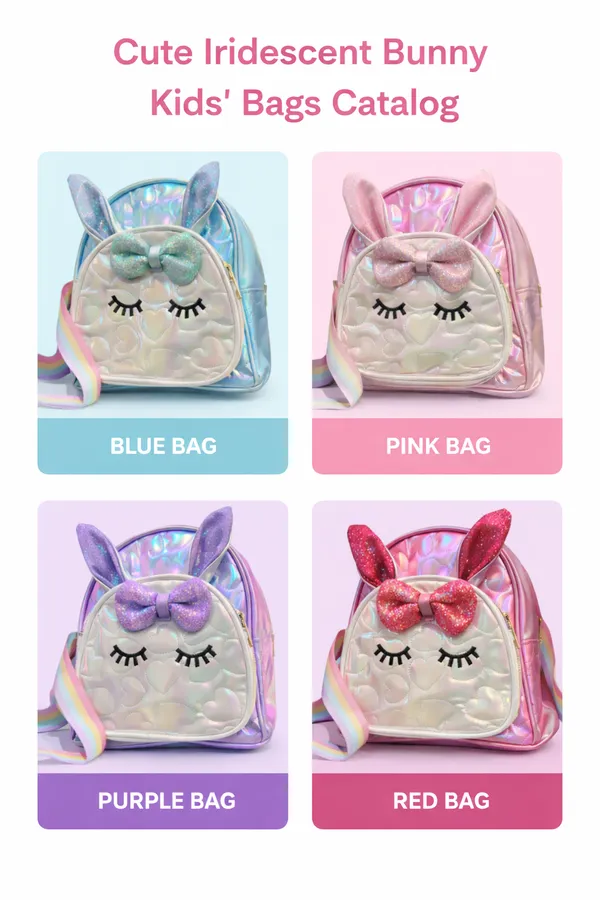 Pink_Polyester_Cute_Iridescent_Bunny_Bag_For_Kids
