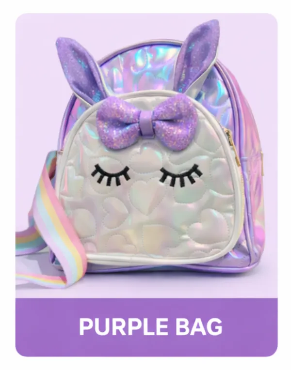 Purple_Polyester_Cute_Iridescent_Bunny_Bag_For_Kids