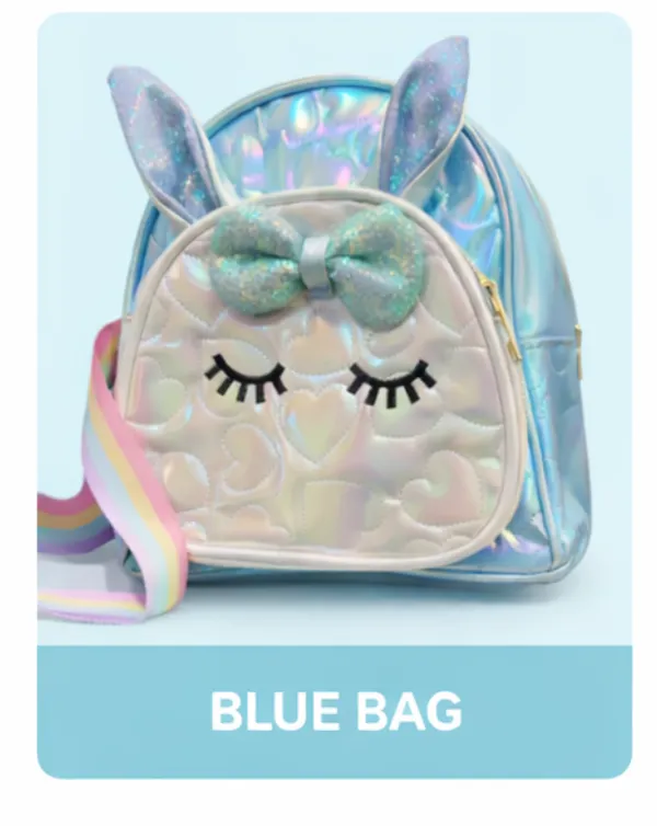 Blue_Polyester_Cute_Iridescent_Bunny_Bag_For_Kids