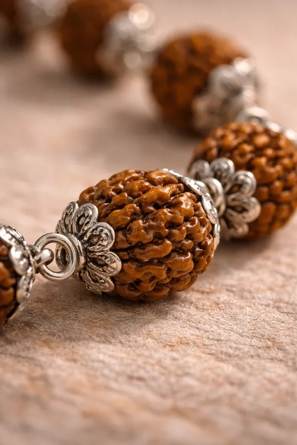 Rudraksha_Silver_Cap_Energy_Bracelet