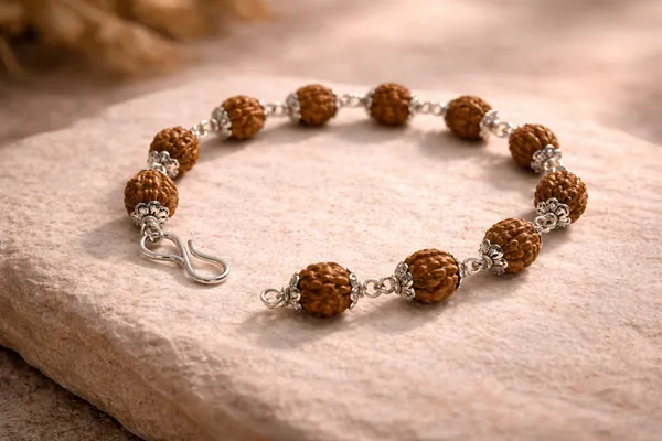 Rudraksha_Silver_Cap_Energy_Bracelet