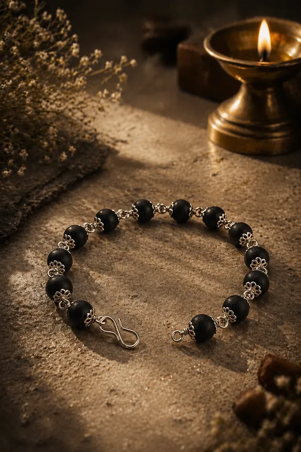 Karungali_Silver_Protection_Bracelet