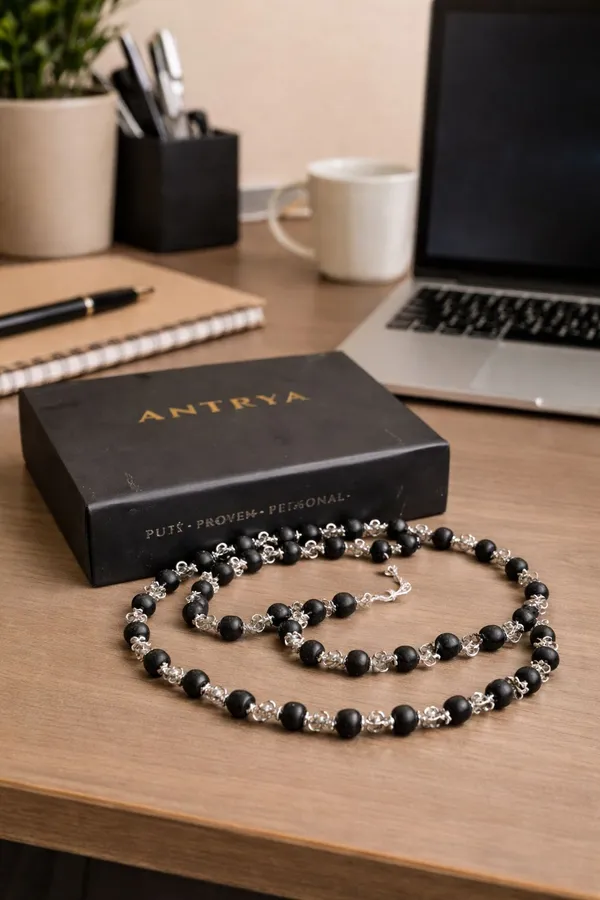 Karungali_Silver_Cap_Energy_Protection_Mala