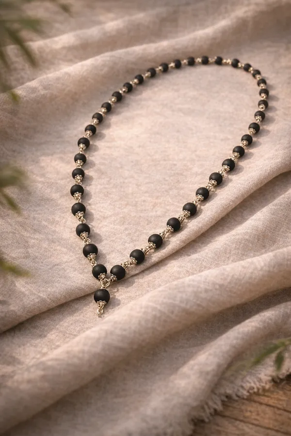 Karungali_Silver_Cap_Energy_Protection_Mala