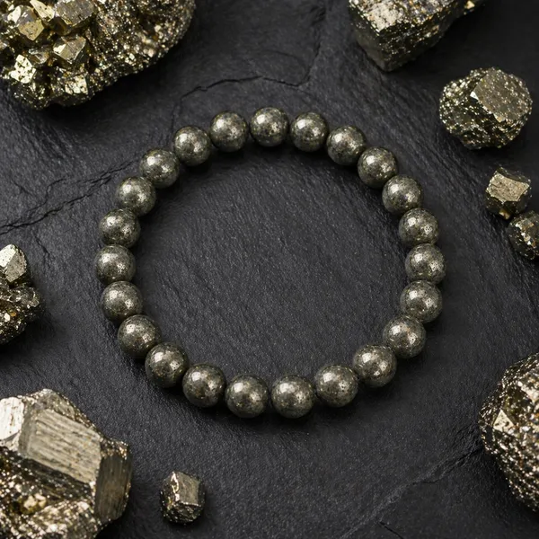 Black_Pyrite_Beaded_Bracelet_for_Men