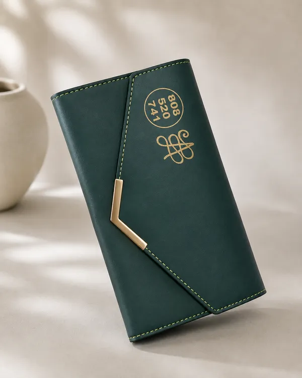Green_Leather_Look_Envelope_Wallet_for_Women