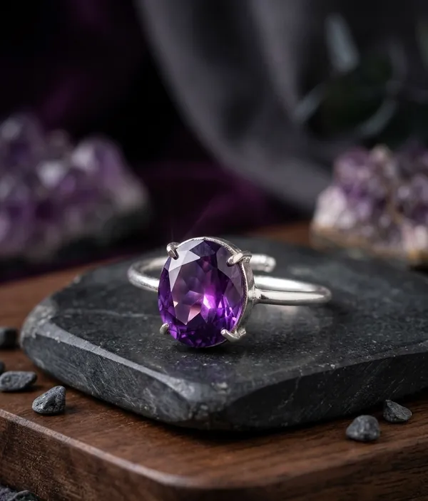 Silver_Tone_Purple_Oval_Stone_Ring_for_Women
