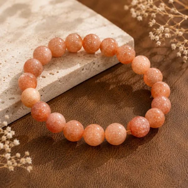 Orange_Sunstone_Beaded_Bracelet_for_Women