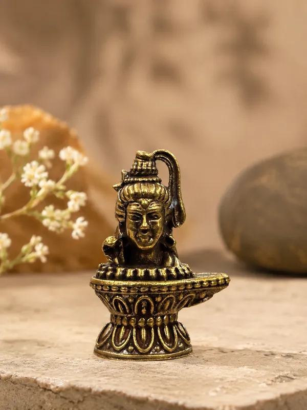 Antique_Finish_Shiva_Motif_Decorative_Diya