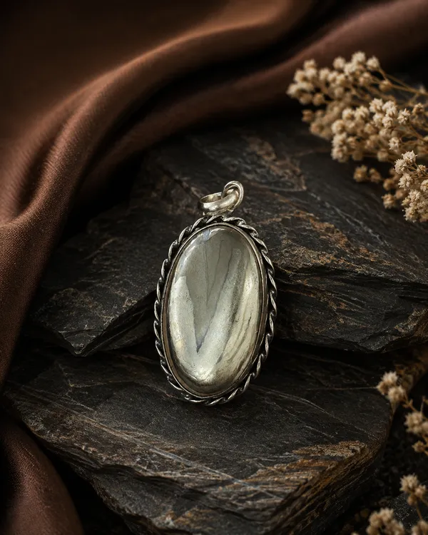 Silver_Tone_Oval_Pendant_Necklace_for_Women