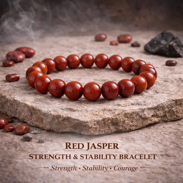 Red_Jasper_Beaded_Bracelet_For_Unisex