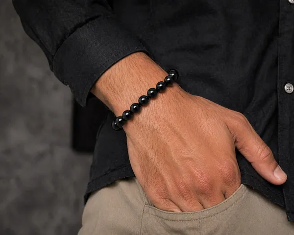 Black_Beaded_Bracelet_for_Men