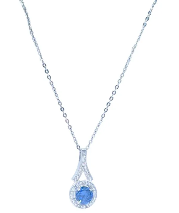 Blue_925_Silver_&_Hydro_Necklace_For_Women