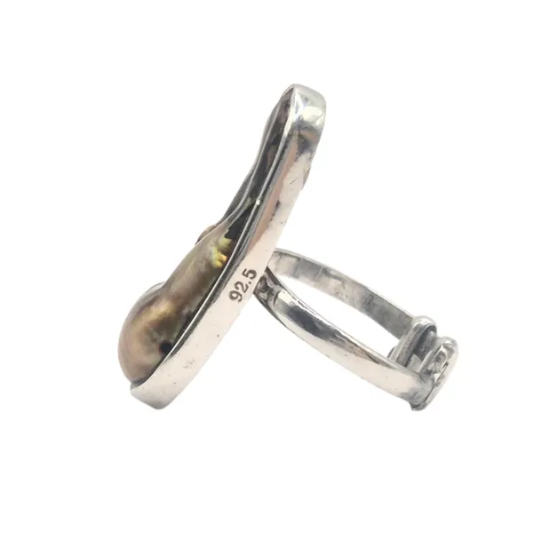 Gold_And_Silver_Pearl_&_German_Silver_Ring_For_Women
