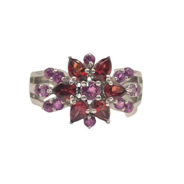 Pink_And_Red_Garnet_&_925_Silver_Ring_For_Women