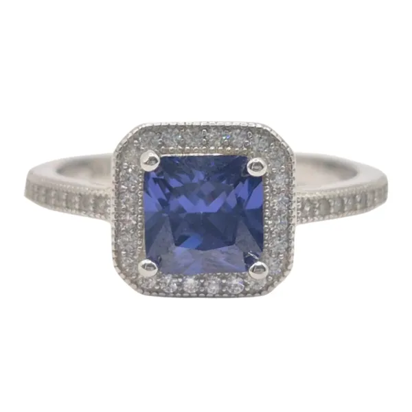 Blue_And_White_925_Silver_&_Cz_Ring_For_Women