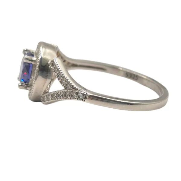 Blue_And_White_925_Silver_&_Cz_Ring_For_Women