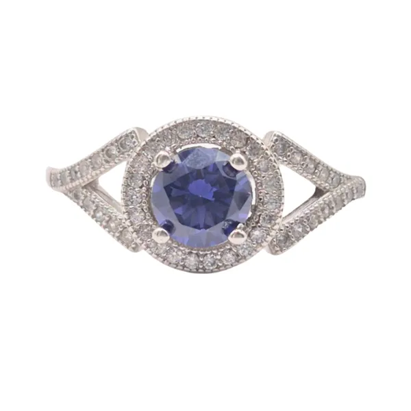 Blue_And_White_925_Silver_&_Cz_Ring_For_Women