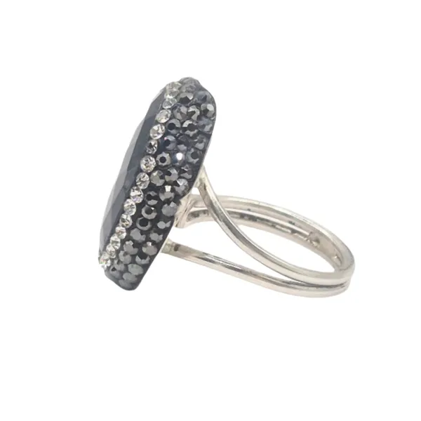 Black_And_Grey_Onyx_&_Marcasite_Ring_For_Women