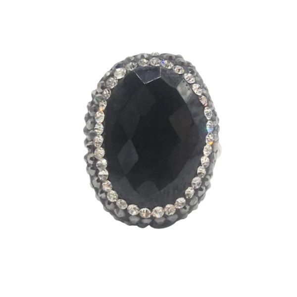 Black_And_Grey_Onyx_&_Marcasite_Ring_For_Women