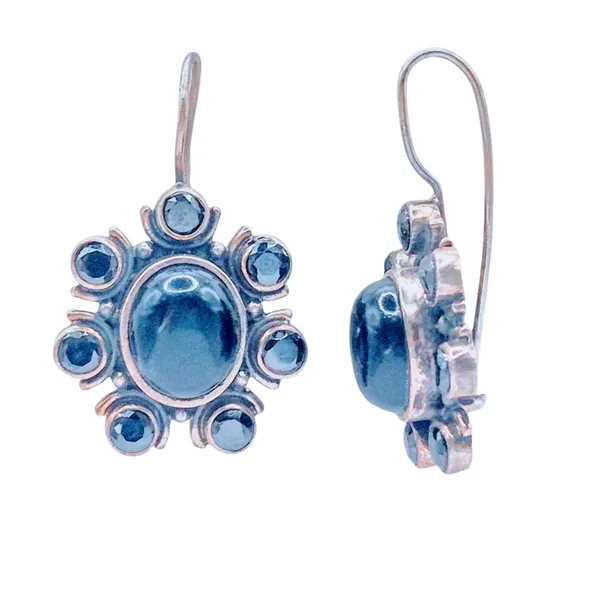 Blue_925_Silver_&_Stone_Earrings_For_Women