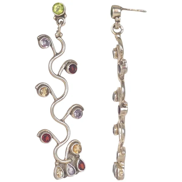 Purple_And_Yellow_Amethyst_&_Citrine_Earrings_For_Women
