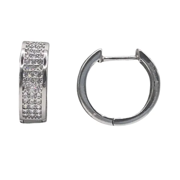 White_925_Silver_&_Cz_Earrings_For_Women