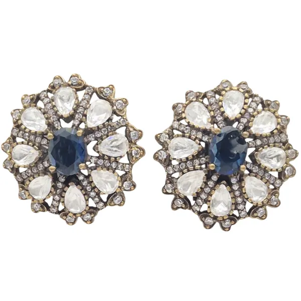 Blue_Moissanite_Earrings_For_Women