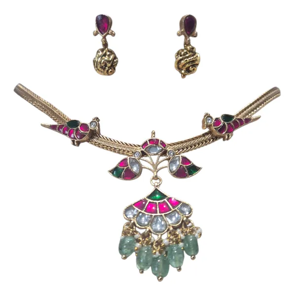 Pink_And_Green_Kundan_&_Jade_Necklace_For_Women