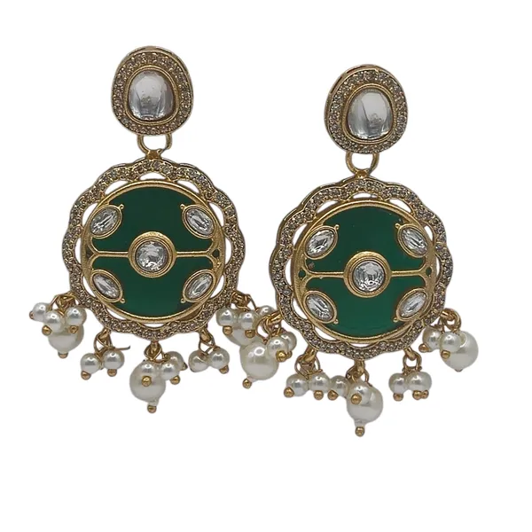 Green_Quartz_&_Kundan_Earrings_For_Women
