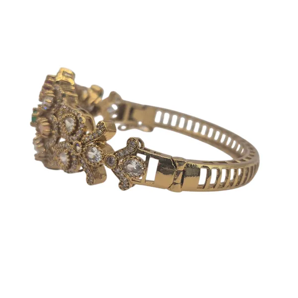 Silver_And_Aged_Metal_(Victorian)_Bangle_For_Women