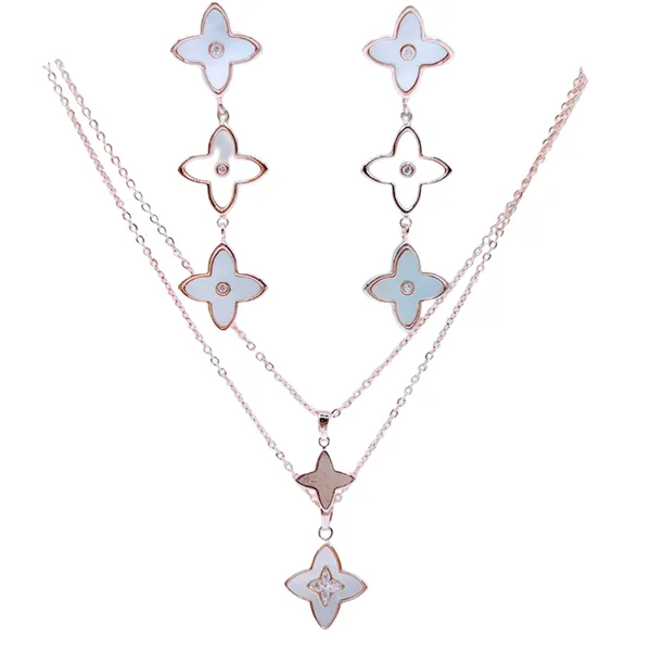 White_And_Rose_Gold_Mop_Jewelry_Set_For_Women