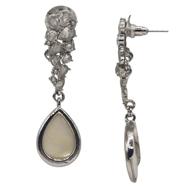 White_Cz_&_Mop_Earrings_For_Women