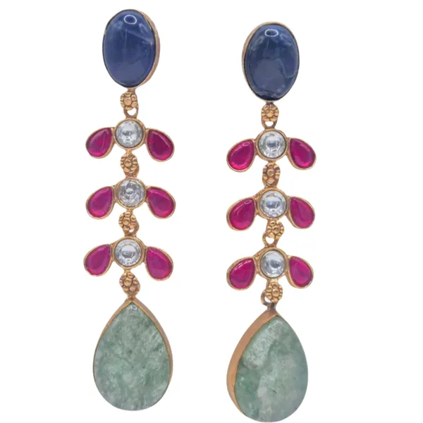 Multicolor_Multi-Stone_Earrings_For_Women