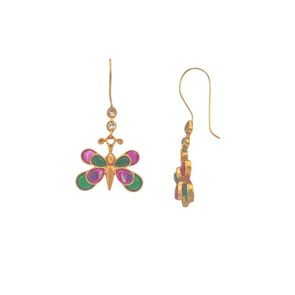 Variable_Quartz_&_Brass_Earrings_For_Women
