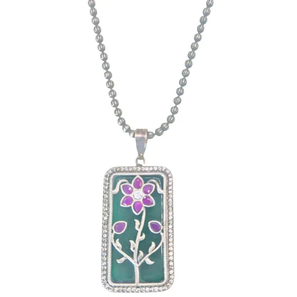 Green_And_Pink_Quartz_&_German_Silver_Jewelry_Set_For_Women