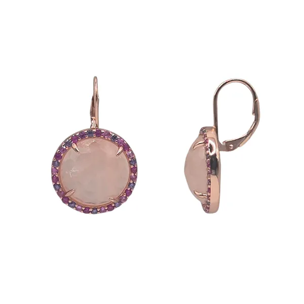Pink_And_White_Quartz_&_Cz_Earrings_For_Women
