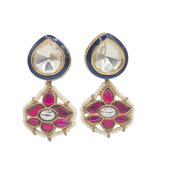 Blue_And_Pink_Enamel_&_Kundan_Jewelry_For_Women