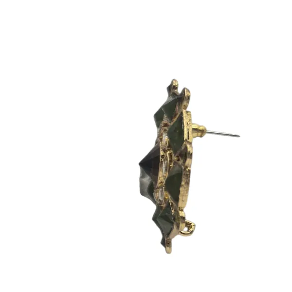 Olive_Green_Quartz_&_Kundan_Earrings_For_Women