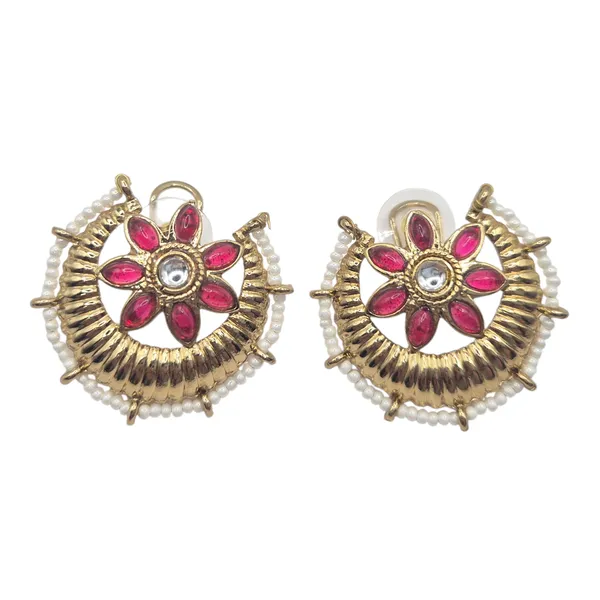 Red_Quartz_&_Kundan_Earrings_For_Women