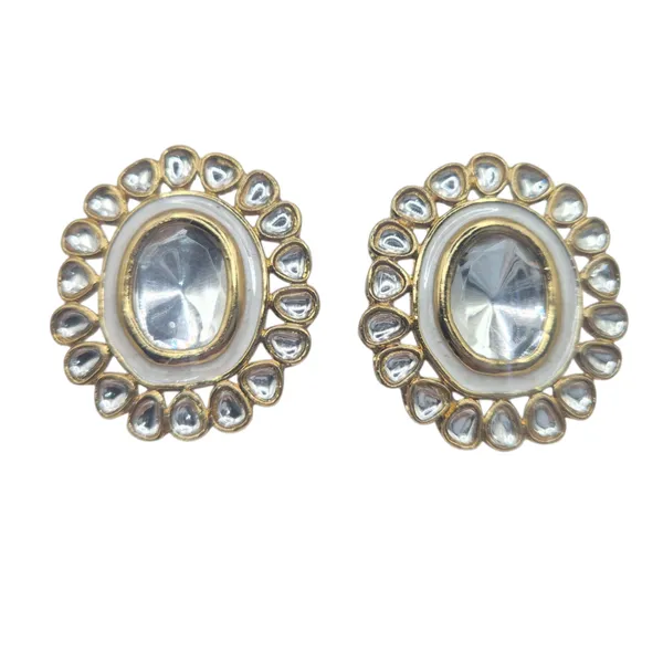 White_Enamel_&_Kundan_Earrings_For_Women