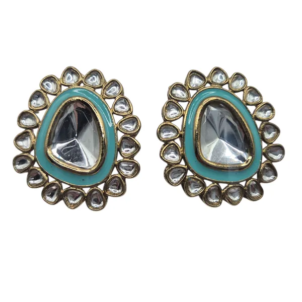 Mint_Green_Enamel_&_Kundan_Earrings_For_Women
