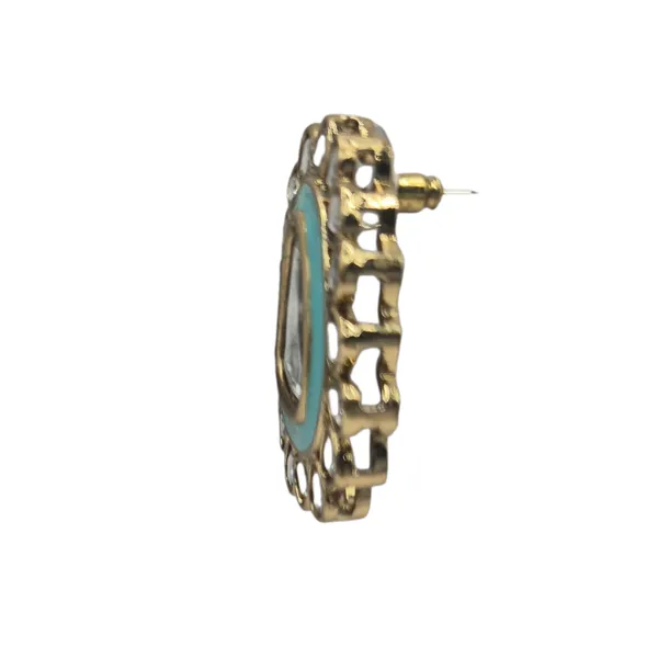 Mint_Green_Enamel_&_Kundan_Earrings_For_Women
