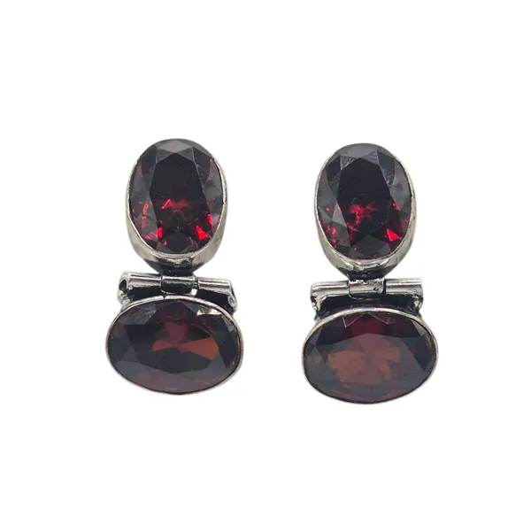 Red_Quartz_&_Brass_Earrings_For_Women
